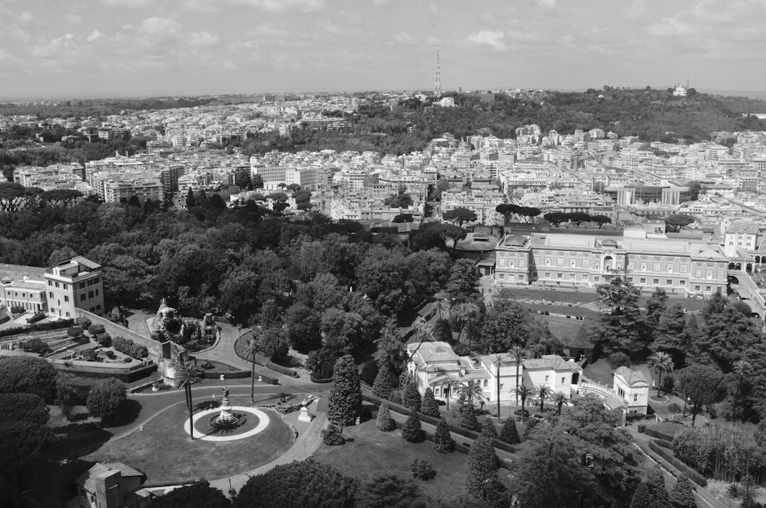 vatican gardens at dawn