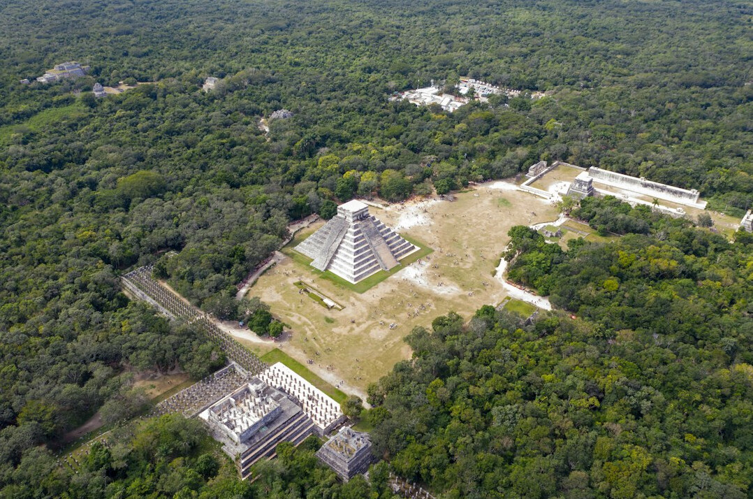 pyramids aerial view